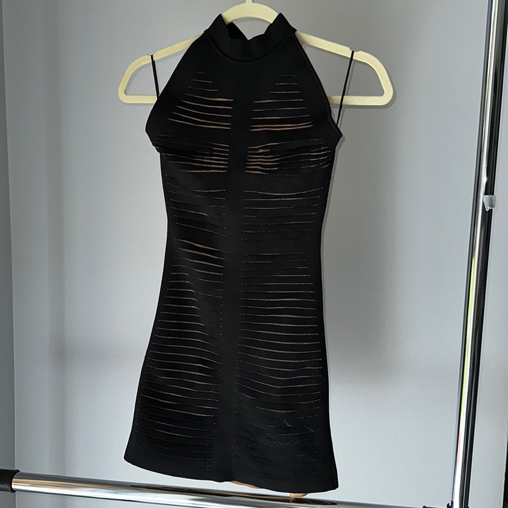Balmain Knitted Halterneck Dress